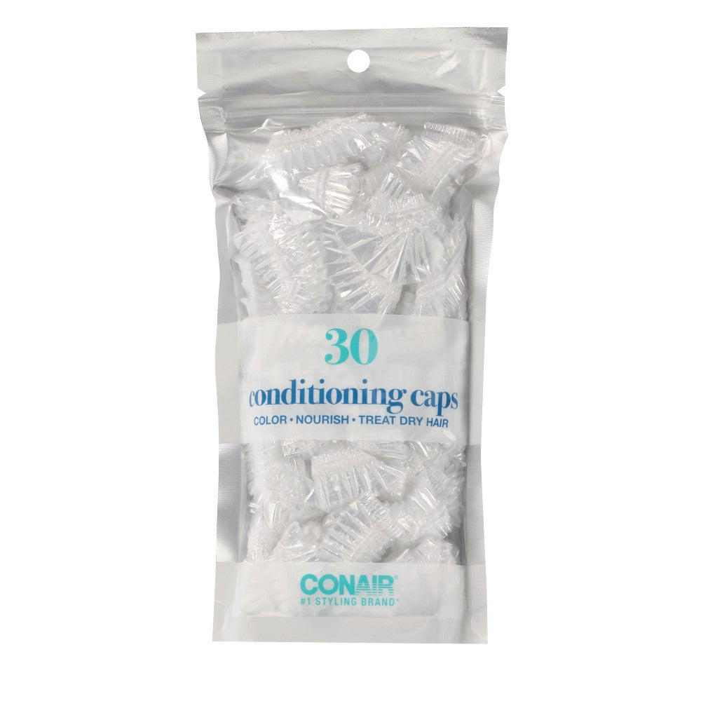 Conair Standard Size Conditioning Caps - Clear - 30pk - Bellso